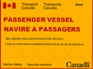 Look for this Decal on Transport Canada Approved Boats